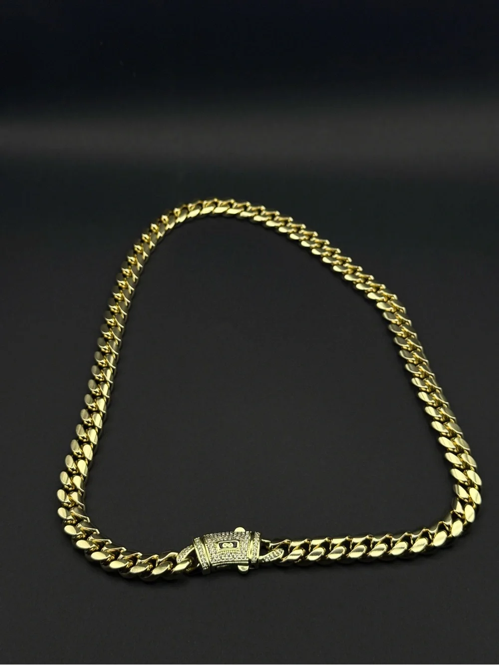 14k Gold Plated Cuban Link Chain Necklace - 22in high quality